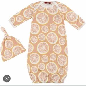 Newborn Gown & Hat Set